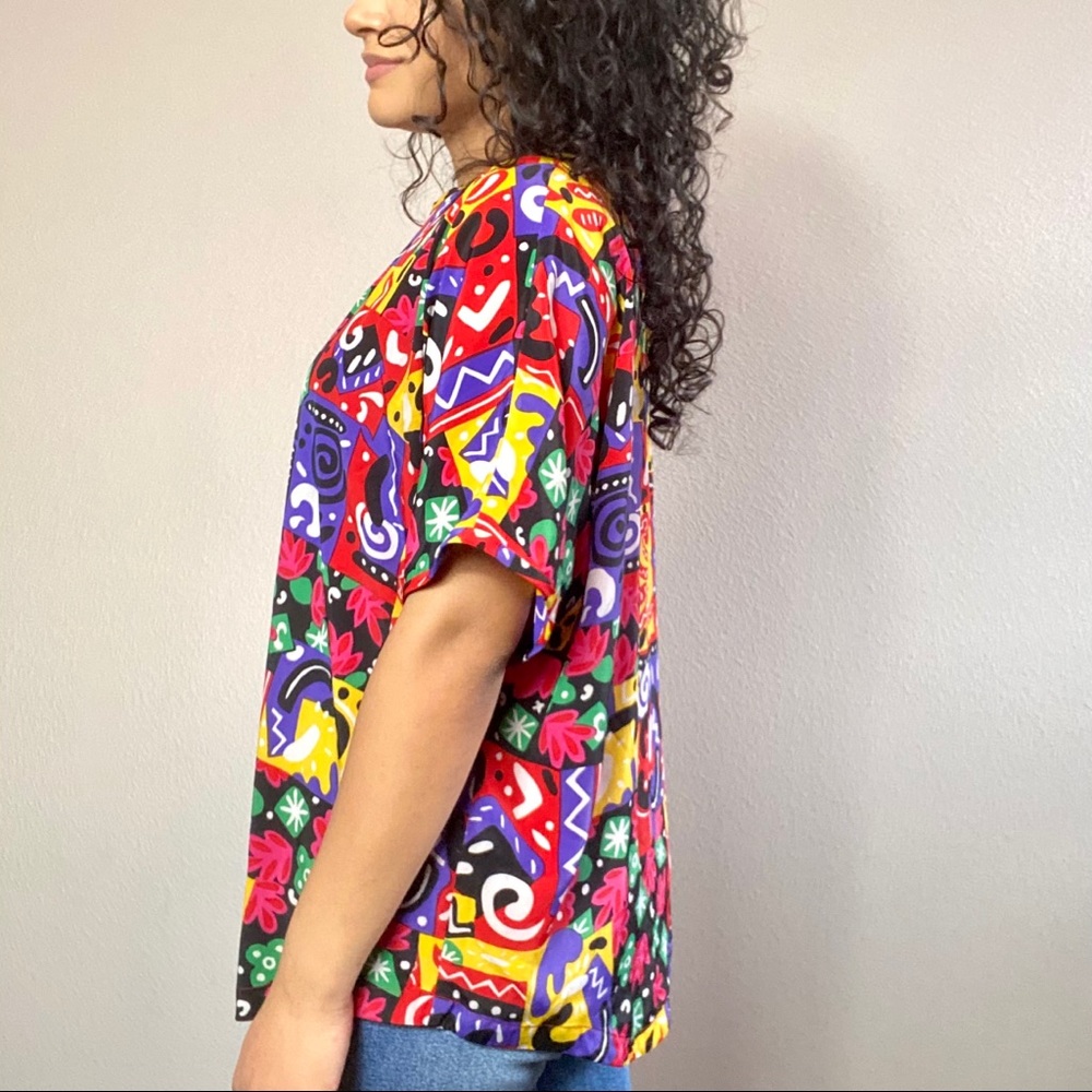 Colorful 90s top - Picture 4 of 8